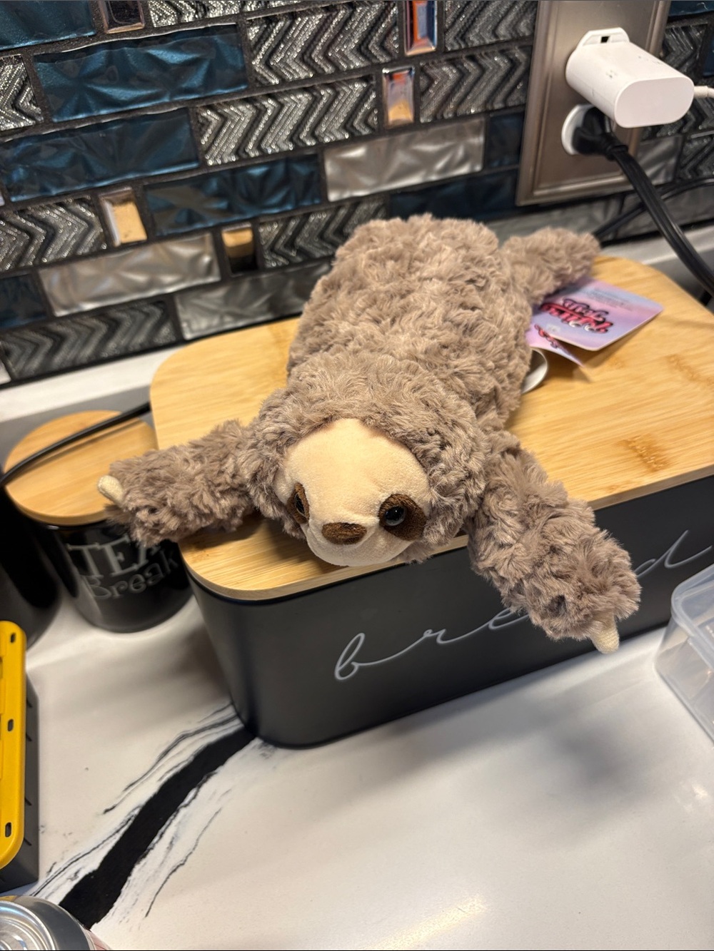 Plush Sloth Cuddle Toy - Soft Brown Sloth Stuffed Animal - Picture 1 of 6